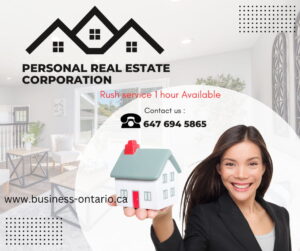 Ontario personal real estate corporation 